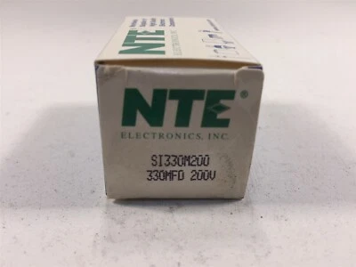 (1) NTE SI330M200 Snap−In Mount Aluminum Electrolytic Capacitor 330mfd 200V - Imagem 1 de 4