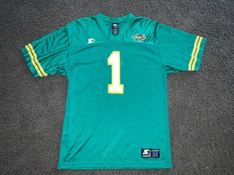 NDSU North Dakota State University Bison Football #1 Medium Jersey Starter Vtg Cover