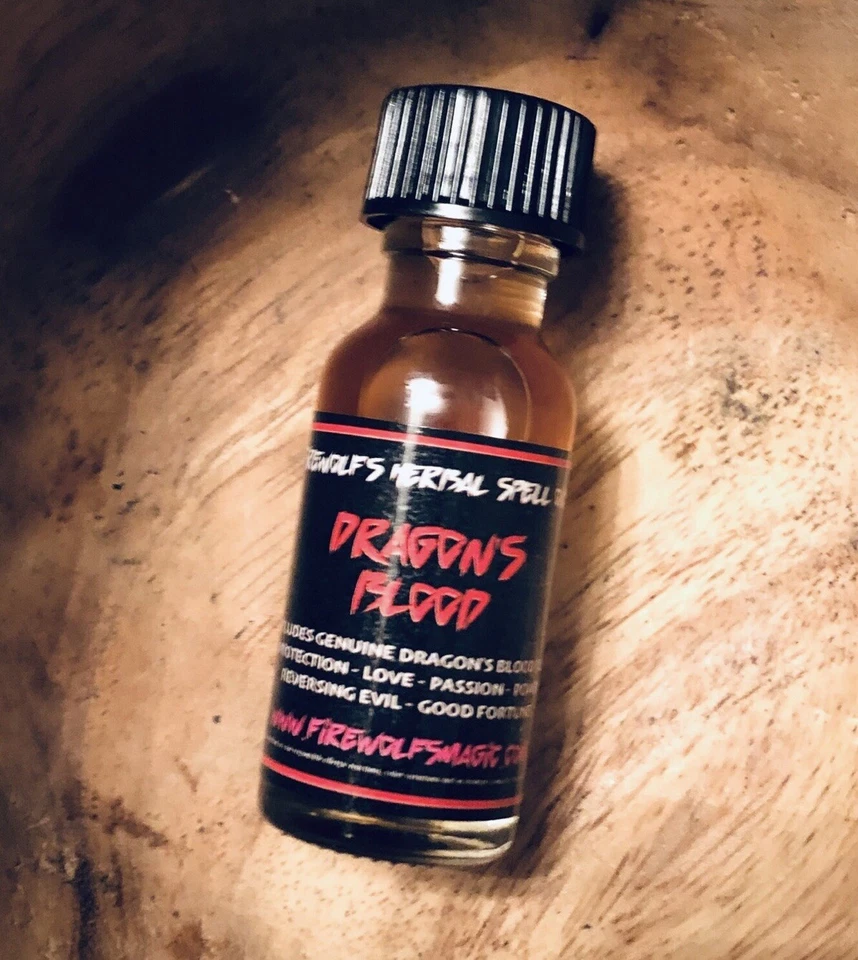 Ритуальное масло Dragon's Blood Magick (ручная работа, органическое, викка, колдовство, худу) - Изображение 1 из 1