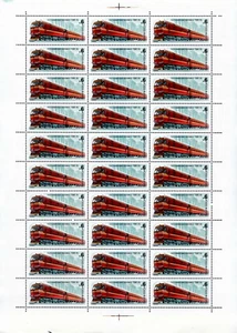 RUSSIA - USSR stamps 1982 - full Sheet Электропоезда / Electric trains 30 - Picture 1 of 1