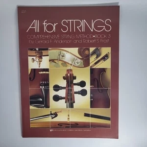 All For Strings Comprehensive Method Book 3 Violin Sheet Music Book - Picture 1 of 3