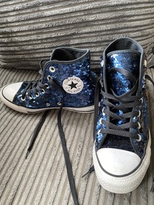 navy sequin converse