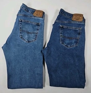2 Stück Signature Levi Strauss Relax Fit Herren Bootcut Denim Blau Jeans 36x30 - Bild 1 von 17