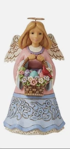 Jim Shores 1st in Easter Angel Series “Basket Of Easter Blessings” - Picture 1 of 5