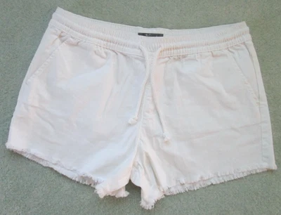 Pantalones Cortos Para Mujer Natural Reflections Blanco con Flecos Talla L Aireados Boho Playa ~ Usados Foto 1 de 4