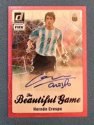HERNON CRESPO 2023-24 Donruss Beautiful Game Autographs Pink Velocity #BG-HC - Image 1 of 4