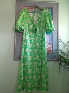 river island Green White Front Tie Dress 18 - Picture 1 of 5