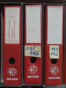 Alfa Romeo 145 e 146 sono 3 Manuali D'officina ORIGINALE - Foto 1 di 3