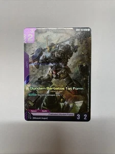 Gundam Card Barbatos 1st Form LR GD02-054, Strategy Card, Gundam Card Game - Picture 1 of 1