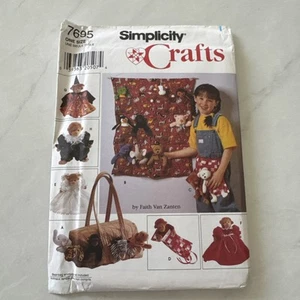 Simplicity Crafts 7695 Faith Van Zanten Beanbag Animals UNCUT 1997 Vintage - Picture 1 of 7