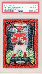 2023 Prizm Patrick Mahomes No Huddle Red #149 Color Match PSA 10 09/70 - Picture 1 of 2