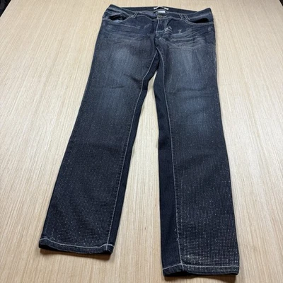 Jeans Nobo No Boundaries Vintage Y2K Deslumbrados Estrás Talla 13 Ajustados 34x31 Foto 1 de 4