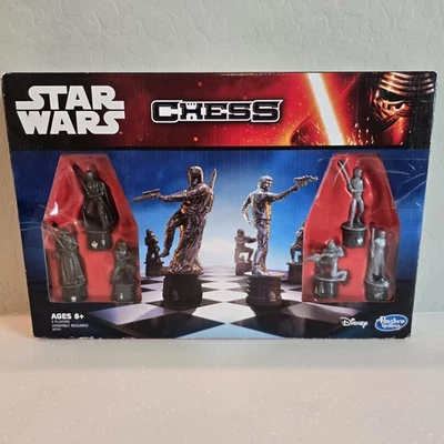 Star Wars Chess Game Disney Hasbro Gameboard 32 Pieces Characters - Complete - Image 1 of 4