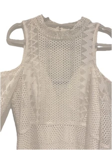 Thurley Eden Dress Size AU 10 / US 6 Cold Shoulder Broderie Lace Dress And Slip - Picture 1 of 14