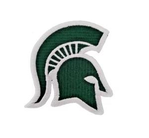 Parche bordado con logotipo del equipo Michigan State Spartans de 3 pulgadas hierro/coser - Imagen 1 de 3