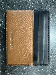 Michael Kors Men’s Cooper Pebbled Leather Card Case Mens Wallet New Without Tag - Picture 1 of 5
