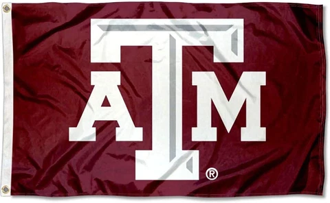 Texas A&M Aggies Gray Beveled Flag Cover