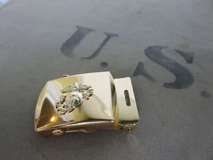 USMC Web Belt Buckle Hosengürtel Feldhose Fieldtrouser M37 M43 HBT US Army WW2 G - Picture 1 of 5