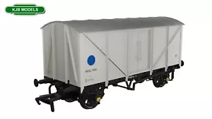 OO Gauge Rapido 957001 Blue Spot Fish Van No.E87929 vagón blanco - Imagen 1 de 2