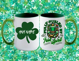 PERSONALIZED IRISH SPIRIT ST. PATRICK'S DAY 15oz Coffee Mug - Picture 1 of 1