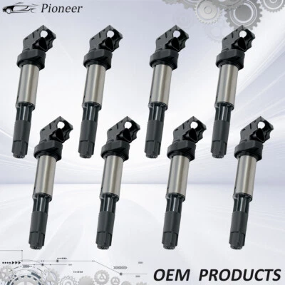 Set Of 8PCS Ignition Coils For BMW 323 325 328 330 335 525 530i X5 Z4 l6 UF515 - Изображение 1 из 4