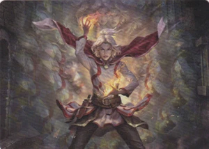 ADVENTURES IN THE FORGOTTEN REALMS..DELINA, WILD MAGE ..ART SERIES..MTG..NRMT NP - Foto 1 di 2