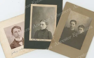 CHRISTNER JOHN 1884 WENGER KATIE 1882 FOTO IL WAYLAND IA GUNDEN Della McNABB - Foto 1 di 5