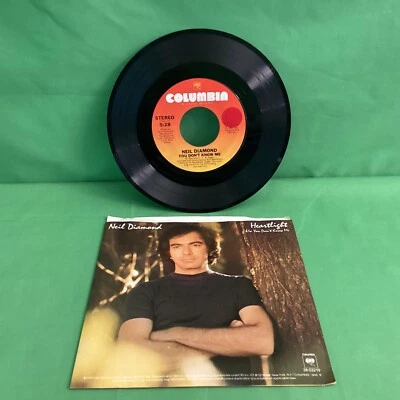 Neil Diamond, Heartlight/ You Don't Know Me, 45 rpm vinyl record  - Image 1 of 4