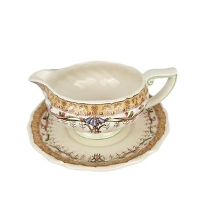 Vintage Royal Doulton Michelham Sauciere mit unaufgesetztem Unterteller RAR - Bild 1 von 15