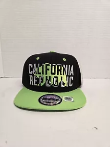 California Republic Graphic Logo Green/black Snapback Ballcap New With Tags - Picture 1 of 7