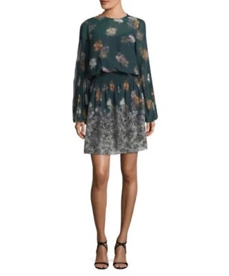 Nuevo Vestido para Mujer Donna Morgan Floral Cintura Calada de Gasa, Talla 10 Foto 1 de 2