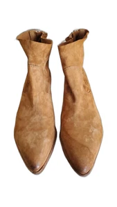 Botas MOMA Marrón Pull On Cremallera al Tobillo Talla 9 EE. UU. 39 UE - Imagen 1 de 7