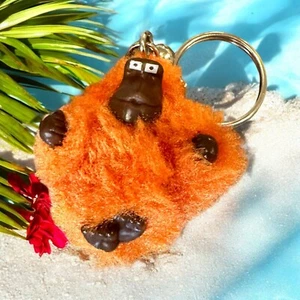 Keychain Mini Monkey Ape Key Ring Purse Bag Charm Orange Danny Chimp 2” - Picture 1 of 7