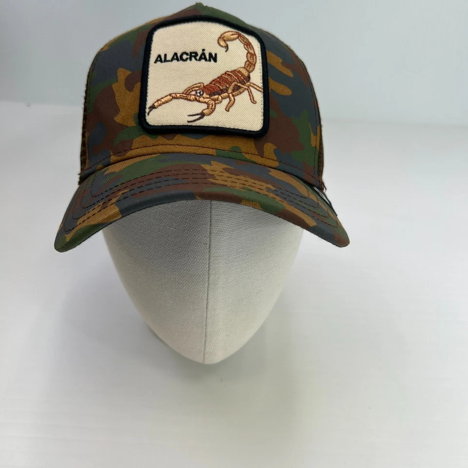 The Farm Hat Men Snap Back Alacran Spell Out Scorpion Street Camo Hype Core Cap - Image 1 of 4