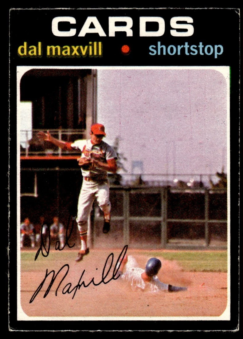 1971 O-Pee-Chee Dal Maxvill St. Louis Cardinals #476 R125