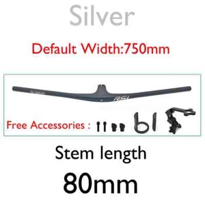 Carbon Fiber Integrated Handlebar 28.6mm XC MTB Bicycle Handlebar Accessories - Picture 1 of 36