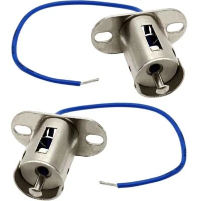 2 шт., 1156-дюймовая серебристая светодиодная розетка штыкового типа для разъема поворота автомобиля грузовика - Изображение 1 из 4