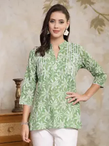 Women's Cotton Printed Tunic Top - Small (Free shipping on orders $25+) - Picture 1 of 6