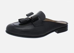 Salvatore Ferragamo Womens Onofria Faux Leather Tassels Mules Shoes Size 11. NWB - Picture 1 of 4