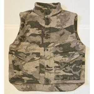CABELAS - Men's Wool Blend Lined Outfitter Camo Hunting Vest - X-Large - XL Reg - Picture 1 of 6