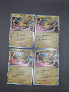 4x Team Rocket's Zapdos 70/182 x4 Destined Rivals Pokemon Playset NM - Bild 1 von 1