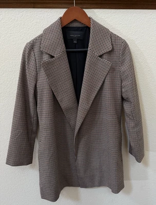 Chaqueta Blazer Ann Taylor Talla Pequeña Frente Abierto Forrada Larga Alta Foto 1 de 4