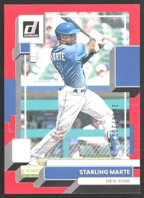 Starling Marte 2022 Donruss Red #206 SN New York Mets /2022 - Image 1 of 2