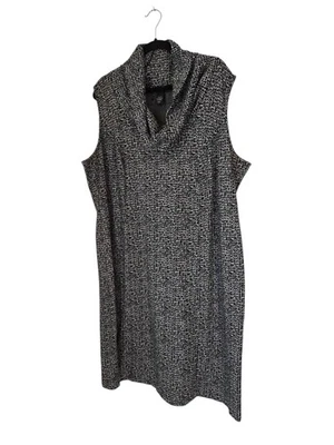  Lane Bryant Tweed Short Sleeve Neck Knee Length Dress Size 26/28 - Image 1 of 4