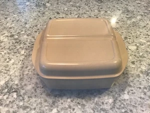 Vintage Anchor Hocking PM481-TI MicroWare Dish Divided Lid Pan Made In USA - Picture 1 of 5