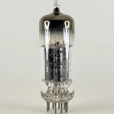 (1) Tubo probado fuerte CBS Hytron 12BZ7 código de fecha 5439 alto Mu tubo de triodo doble Foto 1 de 4