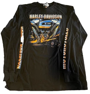 Harley Davidson Motor Winnipeg Long sleeve Tshirt Black XL Manitoba Canada NWT - Bild 1 von 6
