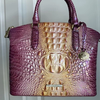 Brahmin Duxbury Satchel Grapefruit Ombre Melbourne Leather - Image 1 of 4