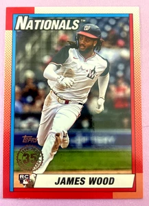 James Wood 2025 Topps Series 2 RC #90B2-47 35th Anniversary - Pink Parallel - Bild 1 von 2