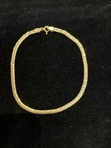 18k gold herringbone bracelet #109143-1 MGC - Picture 1 of 4